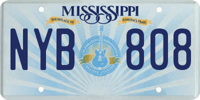 MS license plate NYB808