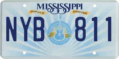 MS license plate NYB811