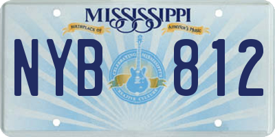 MS license plate NYB812