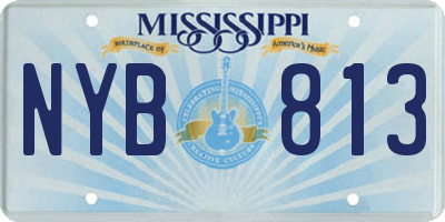 MS license plate NYB813