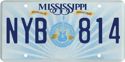 MS license plate NYB814