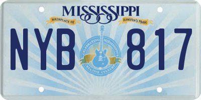 MS license plate NYB817