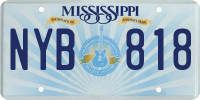 MS license plate NYB818