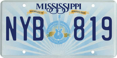 MS license plate NYB819