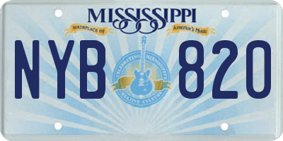MS license plate NYB820