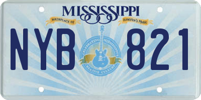 MS license plate NYB821