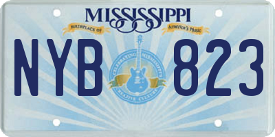 MS license plate NYB823