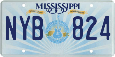 MS license plate NYB824