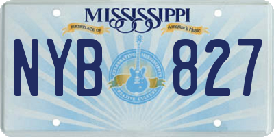 MS license plate NYB827