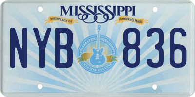 MS license plate NYB836
