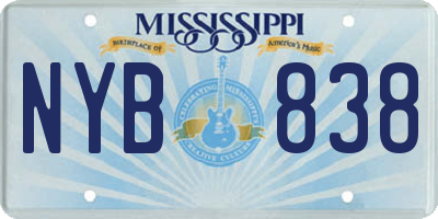 MS license plate NYB838