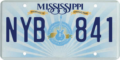 MS license plate NYB841