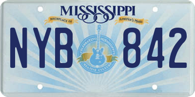 MS license plate NYB842
