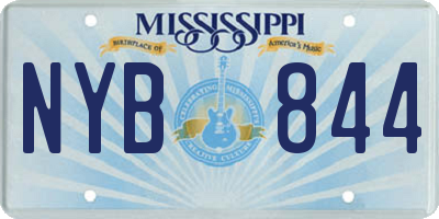 MS license plate NYB844