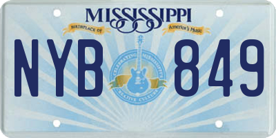 MS license plate NYB849