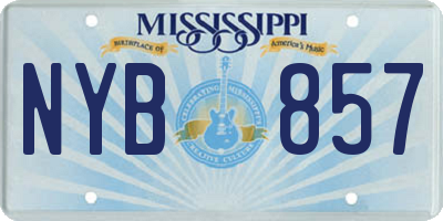 MS license plate NYB857