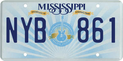 MS license plate NYB861