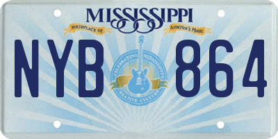 MS license plate NYB864