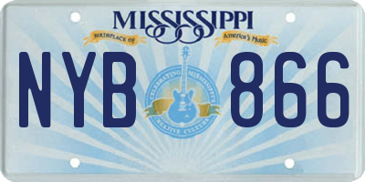 MS license plate NYB866