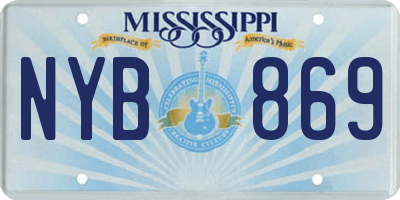 MS license plate NYB869