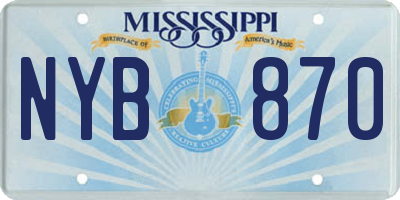 MS license plate NYB870