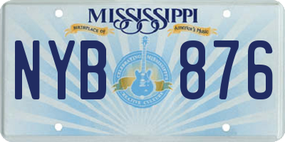 MS license plate NYB876