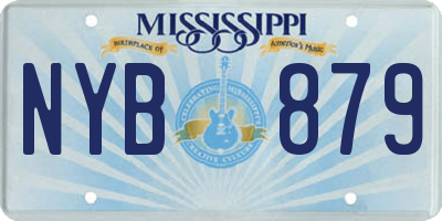 MS license plate NYB879