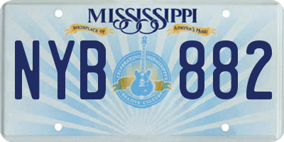 MS license plate NYB882