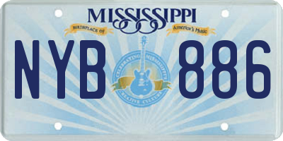 MS license plate NYB886