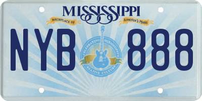 MS license plate NYB888
