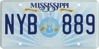 MS license plate NYB889