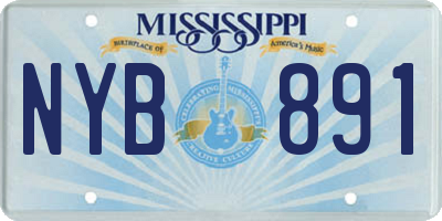 MS license plate NYB891
