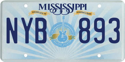 MS license plate NYB893