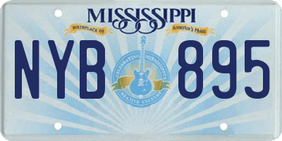 MS license plate NYB895