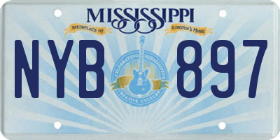 MS license plate NYB897