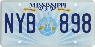 MS license plate NYB898
