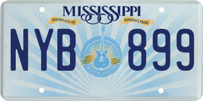 MS license plate NYB899