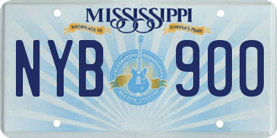 MS license plate NYB900