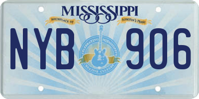 MS license plate NYB906