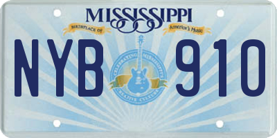 MS license plate NYB910