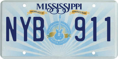 MS license plate NYB911