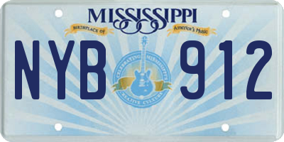 MS license plate NYB912