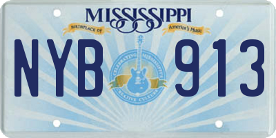 MS license plate NYB913