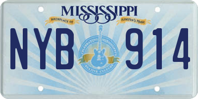 MS license plate NYB914