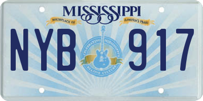 MS license plate NYB917