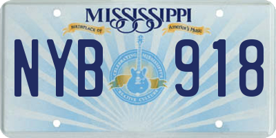 MS license plate NYB918