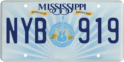 MS license plate NYB919