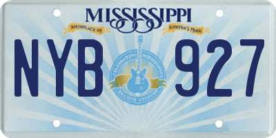 MS license plate NYB927