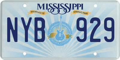 MS license plate NYB929