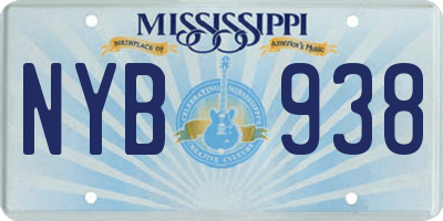 MS license plate NYB938